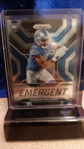 2022 PANINI CONTENDERS JAMESON WILLIAMS ROOKIE RC EMERGENT # E-9 DETROIT LIONS