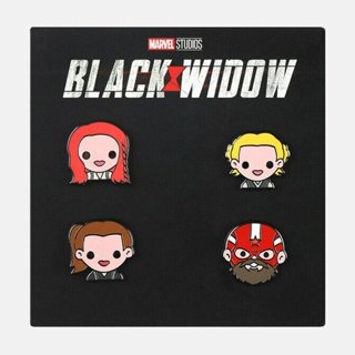 Marvel Black Widow Emoji Pin Set - Member Exclusive