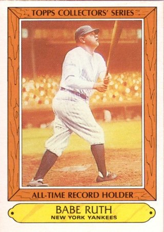 1985 Topps Babe Ruth All Time Record Holder