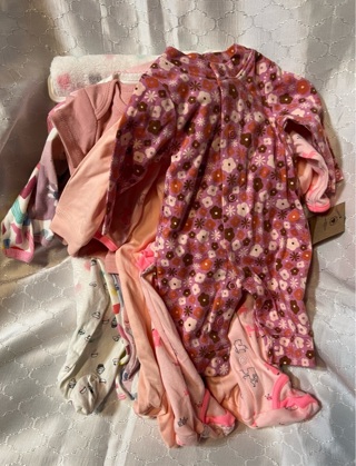 12 Piece New & PreLoved Newborn To 0/3 Baby Items