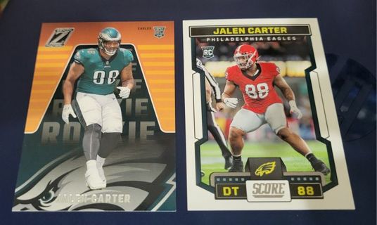 2023 Jalen Carter rookie cards Philadelphia Eagles