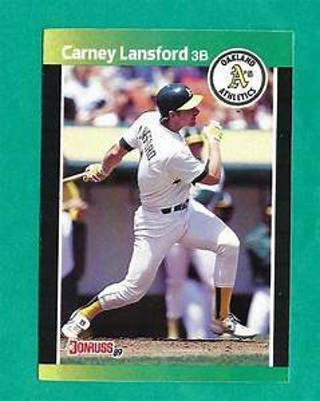 Carney Lansford 1989 Donruss Oakland Athletics