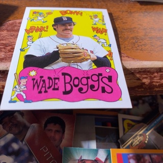 1992 topps kids wade Boggs baseball card 