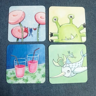 4 NEW Coasters Heavy Cardstock, Free Mail