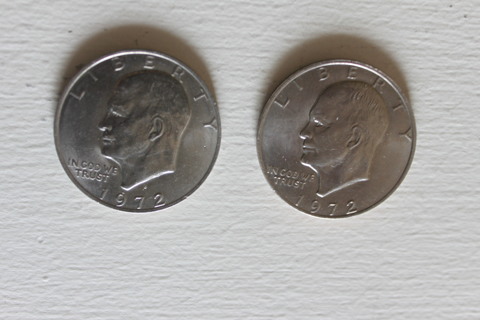 2- CIRCULATED IKE DOLLARS