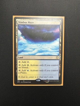 Nimbus Maze Commander Magic the Gathering Card