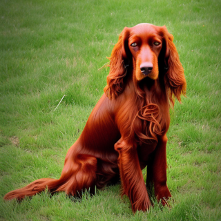 Listia Digital Collectible: Irish Setter dog # 8