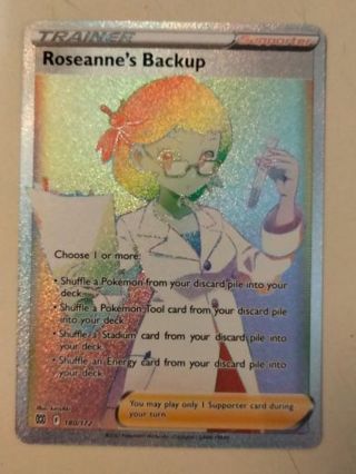 Roseanne's backup 180/172 secret rare holo nm pokemon