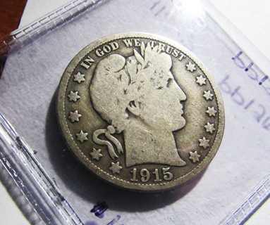 ★★ 1915-S BARBER HALF DOLLAR VG ★★ **90% SILVER**