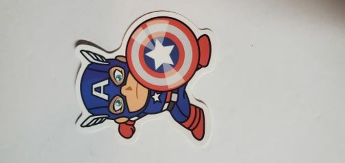 Caption America sticker