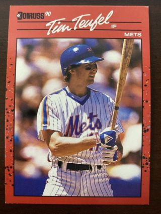 Tim Teufel 1990 Donruss New York Mets