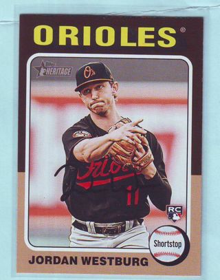 2024 Topps Heritage Jordan Westburg ROOKIE Baseball Card # 229 Orioles