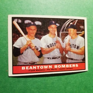 1961 - TOPPS EXMT - NRMT BASEBALL - CARD NO. 173 - BEANTOWN BOMBERS - RED  SOX