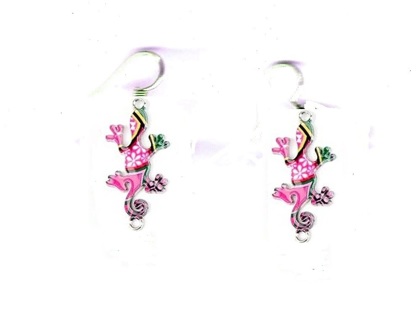 SP EMAMEL GECKO EARRINGS STYLE 1 #2 (PLEASE READ DESCRIPTION) 