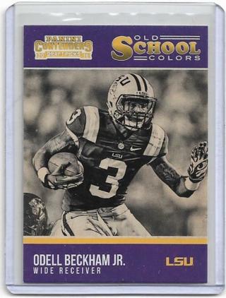 2016 CONTENDERS ODELL BECKHAM JR. OLD SCHOOL COLORS CARD 