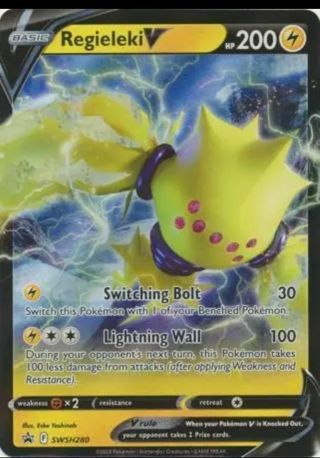 NM Ultra Rare Regilekiki V Pokemon card TCG SWSH