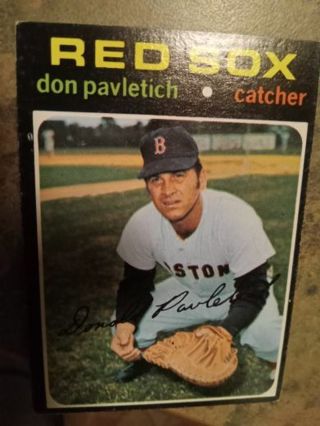 1971 TOPPS DON PAVLETICH BOSTON RED SOX BASEBALL CARD # 409