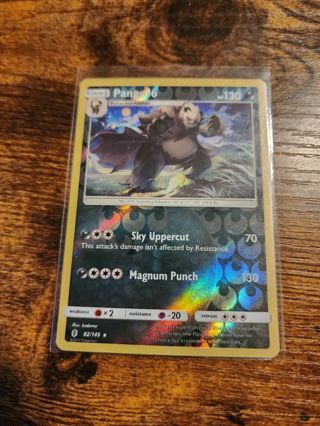 Pokemon card Pangoro reverse holo 82/145