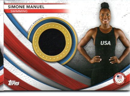 2020 Topps Olympics Simone Manuel Relic Card