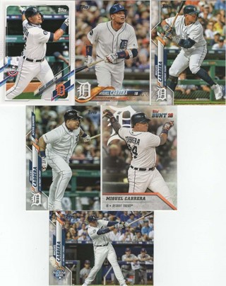 Very Nice Set of 6 Miguel Cabrera Detroit Tigers!