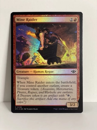 Mine Raider *FOIL Common* Magic MtG OTJ Outlaws of Thunder Junction