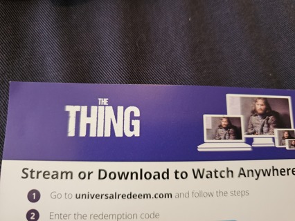 The Thing 1982 digital 4k digital code ONLY 