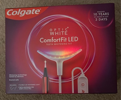 Colgate optic white led system/ connects to iPhone or android 