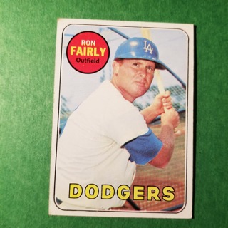 1969 - TOPPS EXMT - NRMT BASEBALL - CARD NO. 122 -  RON FAIRLY - DODGERS