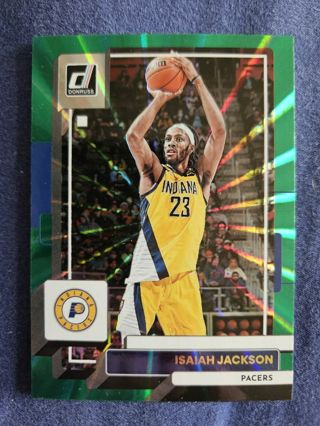 2022-23 Donruss Holo Green Laser Isaiah Jackson