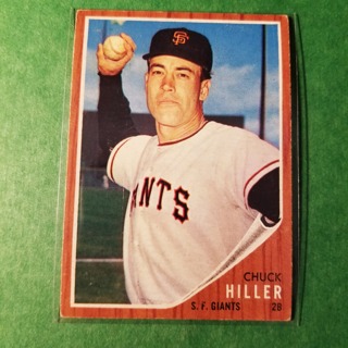 1962 - TOPPS BASEBALL CARD NO. 188 - CHUCK HILLER - GIANTS