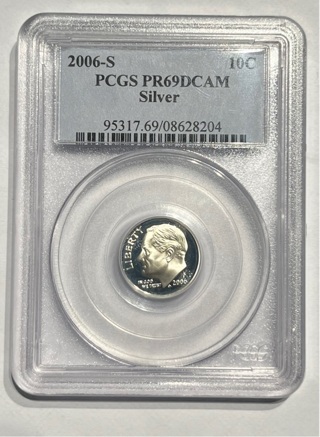 2006 S ICG PR69 DCAM Silver Dime