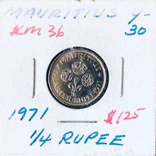 Mauritius 1/4 Rupee coin