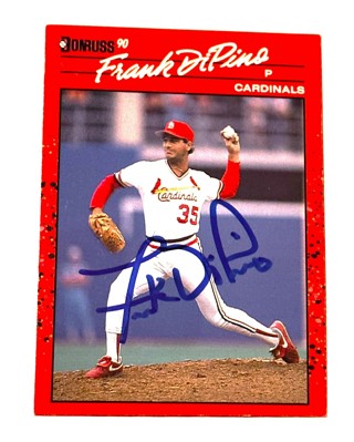 Autographed 1990 Donruss #518 Frank DiPino Cardinals