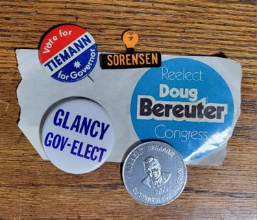 Political pin lot