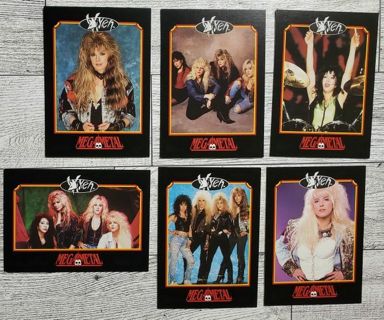 6 Vixen 1991 Cards!