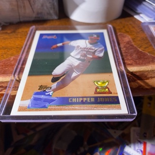 1996 topps gold chipper Jones baseball card 