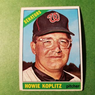 1966 - TOPPS BASEBALL CARD NO. 46 - HOWIE KOPLITZ - SENATORS