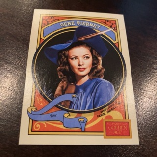 2014 Panini Golden Age - [Base] #103 Gene Tierney