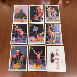 1990 WWF Classic wrestling card lot
