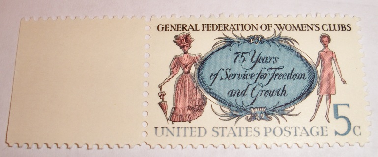 Scott #1316, General Federation of Women's Clubs, 1 Useable 5¢ US Postage Stamp