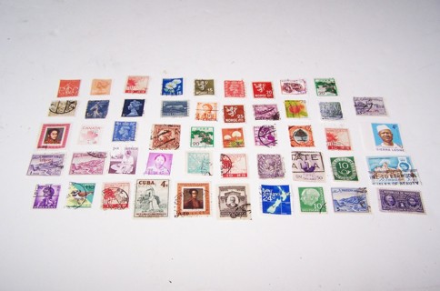 Foreign Postage Stamps Used/Cancelled set of 49