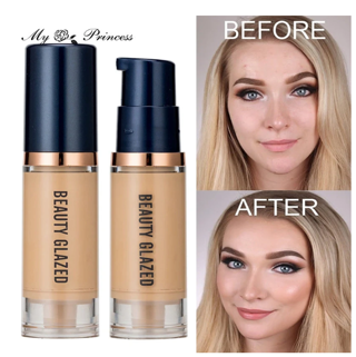 6ml Matte Liquid Foundation Cream Smooth Long Wear Oil-Control Face Foundation Full Coverage