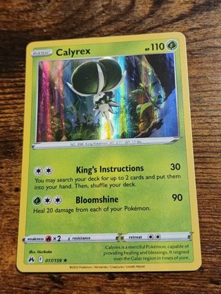 Pokemon Calyrex holo rare 017/159