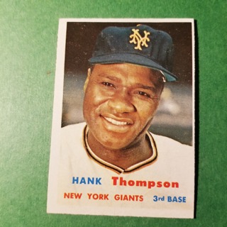 1957 - TOPPS BASEBALL CARD NO. 109 - HANK THOMPSON - GIANTS