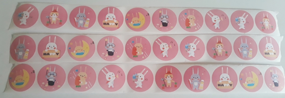 30 Adorable Bunny Stickers