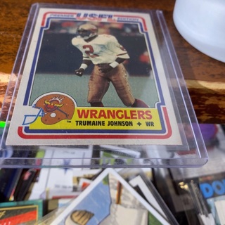 1984 topps usfl wranglers trumaine Johnson football card 