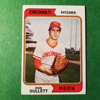 1974 - TOPPS EXMT - NRMT BASEBALL - CARD NO - 385 - DON GULLETT - REDS