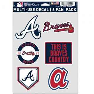 20 new n pack=BRAVES STICKERS or GIN= 80 STICKERS{BRAVES}