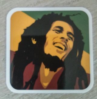 Bob Marley computer laptop sticker Jamaica suitcase cooler water bottle Xbox PS4