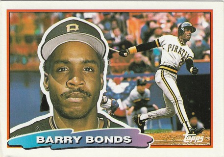 1988 Topps Barry Bonds Outfield Pittsburgh Pirates Big Baseball Card #89